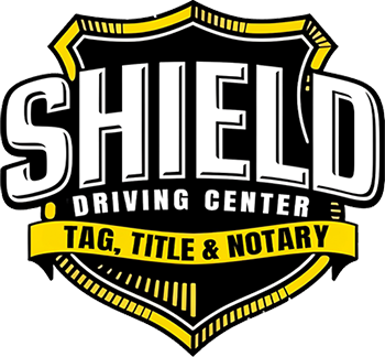 Shield Driving Center Tag, Title & Notary Logo